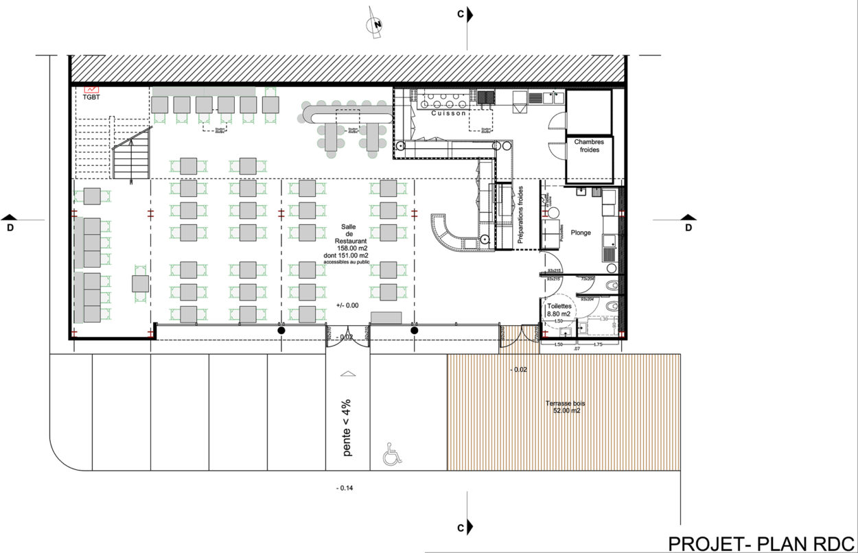 A Traits Architecture Design Graphique Am Nagement Du Restaurant